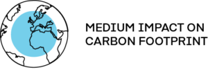 Medium impact on carbon footprint