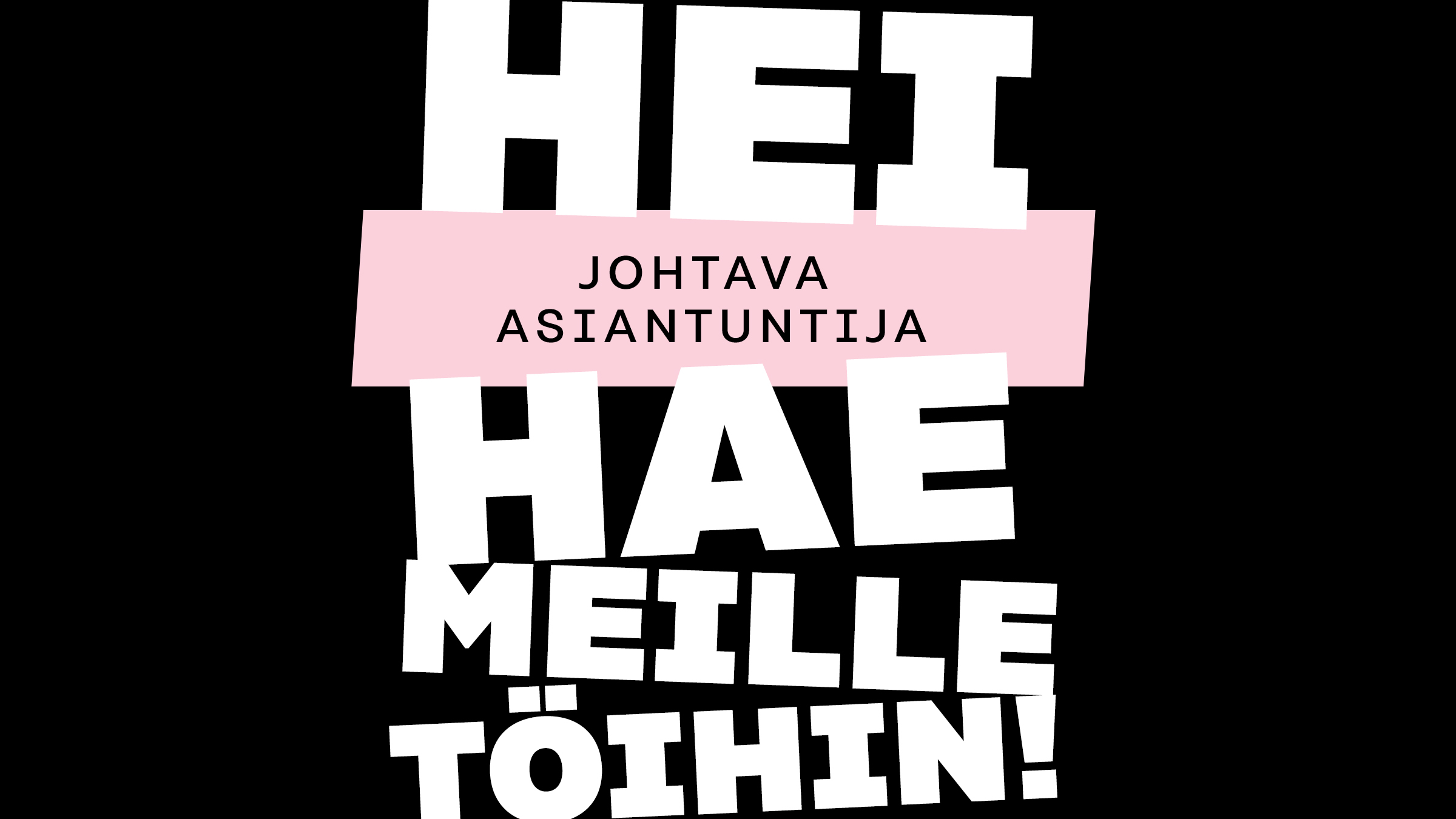 Kuvituskuva: Haemme johtavaa asiantuntijaa