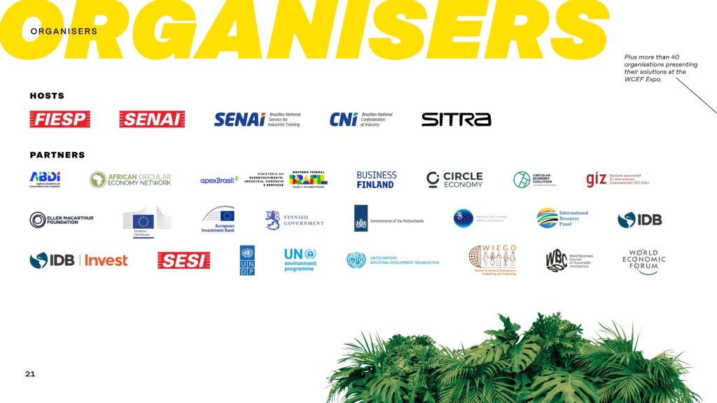 Logos of organisers of WCEF2025: hosts and partners